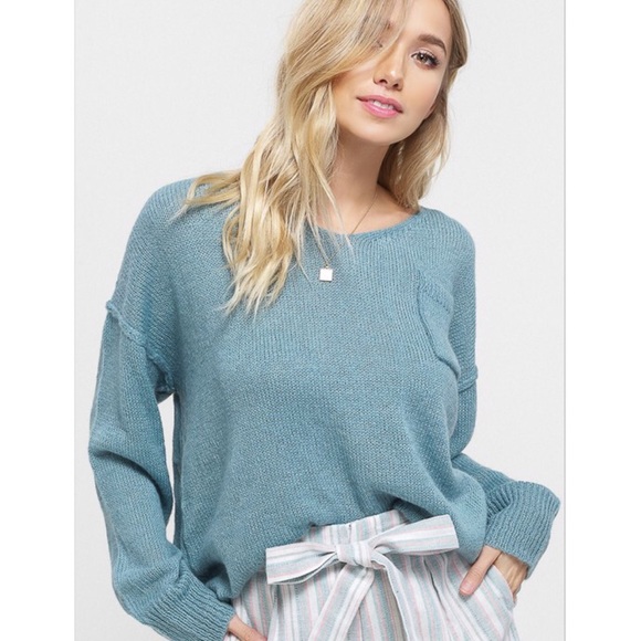 Tops - Fall Knit Sweater Top Slouchy Oversized Sweater